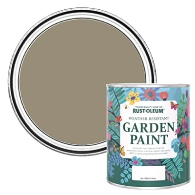 Image of Rust Oleum Brown Mould Resistant Garden Paint In Matt Finish Cafe Luxe 750ml