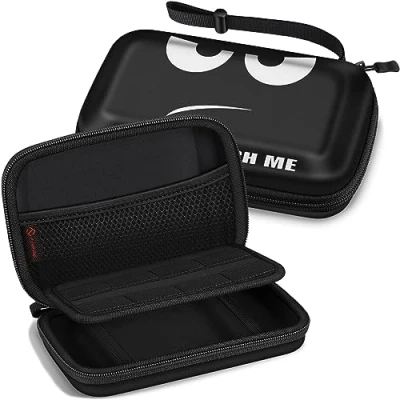 Image of FINTIE Carry Case for Nintendo 2DS XL/New 3DS LL, Protective Hard Shell Portable Travel Cover Pouch New LL/New XL Console with Slots Games &amp; Inner Pocket, Don&#039;t Touch