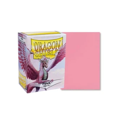 Image of Dragon Shield 100 Count Standard Size Matte Deck Protector Sleeves (Matte Pink)