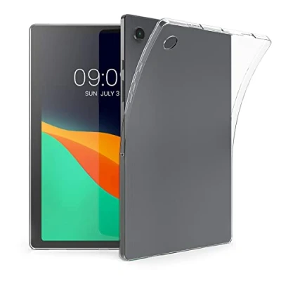 Image of kwmobile TPU Silicone Case Compatible with Samsung Galaxy Tab A8 10.5 (2021) Soft Flexible Shock Absorbent Cover Transparent