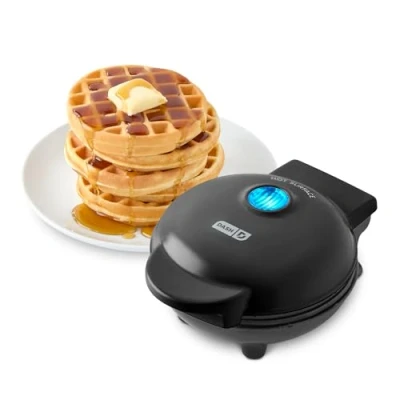 Image of Dash Mini Waffle Maker, Black