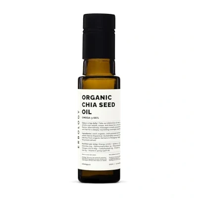 Image of Erbology Organic Chia Seed Oil 100ml Cold Pressed Rich in Omega 3 (66%) and Vitamin E (330% RI) No Additives or Preservatives Sustainably Sourced Vegan GMO Free