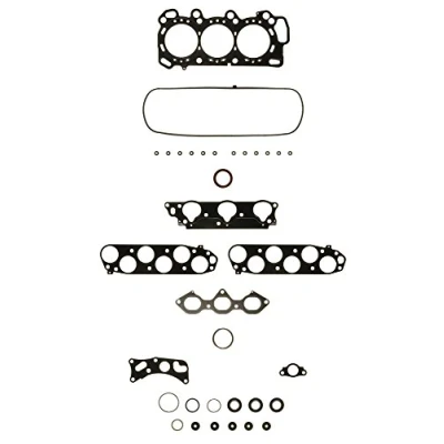 Image of 06110PGEA10, 06110PGKA10, 06120PGKA11 Gasket Set, cylinder head AJUSA 52191000 with gasket, valve stem seals Right MULTILAYER STEEL