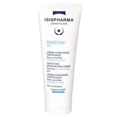 Image of ISISPHARMA Sensylia 24H Face cream and anti aging moisturizer Hydrating day for Sensitive Dehydrated skin Moisturises Plumps up the Ideal as a Makeup primer Made in France