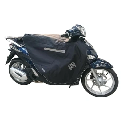 Image of Tucano Urbano Termoscud® R184 Scooter Footmuff. The Original Thermoshield with Patent Anti Flapping S.G.A.S. Triple Layer Hydroscud Watertight Construction. Thermal. CE Certified