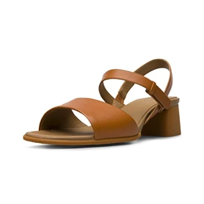 Image of Camper Katie Sandals, Women&#039;s, Size: 7, Braun Leather and textile