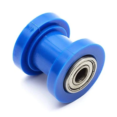 Image of Pitbike Chain Roller Tensioner Nylon Blue 8mm Bobbin 110cc 125cc 140cc Dirtbike