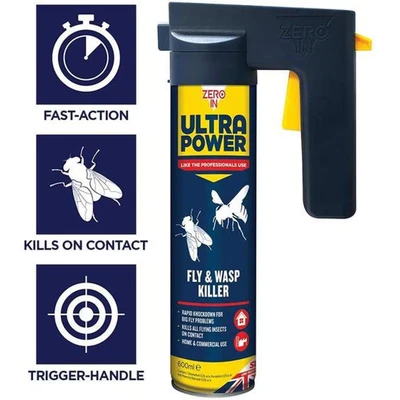 Image of Zero in Ultra Power Fly &amp; Wasp Killer 600ml (ZER552)