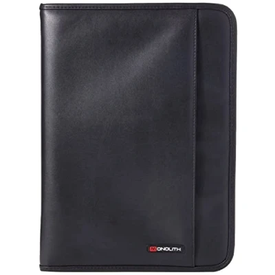 Image of Monolith Conference Folder With Pad Clip A4 Black