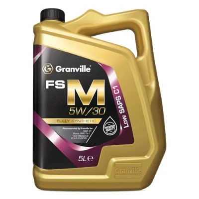 Image of Granville FS M 5W/30 Fully Synthetic Engine Oil 5L Low SAPS ACEA C1 JASO DL 1 Ford WSS M2C934 B Compliant Ideal for Diesel Particulate Filter (DPF) Equipped Vehicles