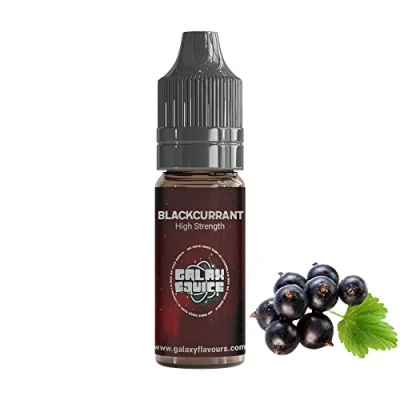 Image of Blackcurrant High Strength Flavouring 230+ Flavours Galaxy Food 10ml Bottle