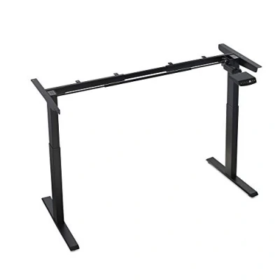 Image of Hi5 Model E Single Motor Two Stage Electric Height Adjustable Sit Standing Desk Frame Only with 3 Memory Preset Control Black(UK Plug), Medium