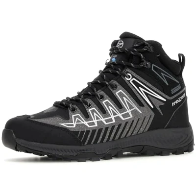 Image of Trezeta 010724050 THUNDER MID WP Hiking shoe Male BLACK GREY UK 9.5