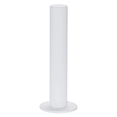 Image of Bocar Velvet Vertical Tower Jewelry Bracelet Display Stand Bangle T Bar Holder (CTZ white leather)