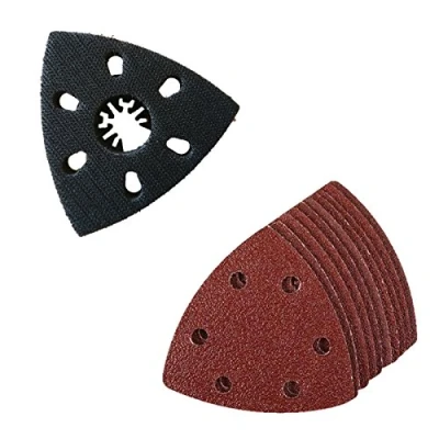 Image of 21 x TopsTools FAKA21SK90 Extra Large 90mm Sanding Pad Compatible with Dewalt Stanley Black and Decker Bosch Fein (Non StarLock) Makita Milwaukee Hitachi Parkside Ryobi Worx Workzone Multitool