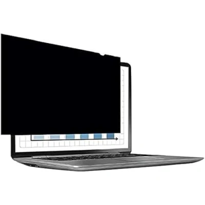 Image of Fellowes PrivaScreen Anti Glare Black Privacy Filter &amp; Screen Protector For Laptop, 15.6&quot; Inches 16:9 Widescreen Easy Attach Removal With Quick Reveal Tabs