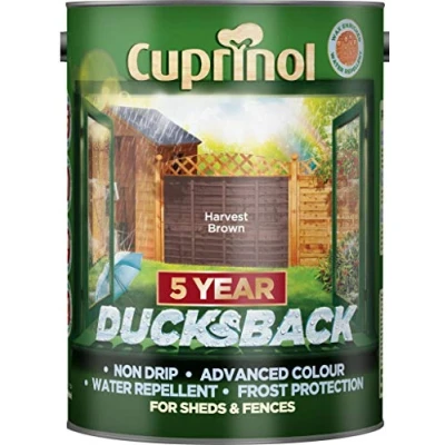 Image of Cuprinol 5 Year Ducksback Harvest Brown 5L