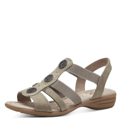 Image of Jana Women&#039;s 8 28165 42 Flat Sandal, SAGE, 4 UK
