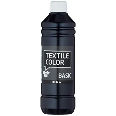 Image of Art Manufacture Design 100263 Production Textile Color, 500ml Volume, Black