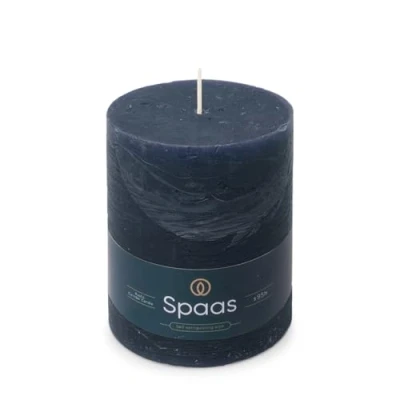Image of Spaas Rustic Pillar Candle 100/130 mm 95h, Dark Blue
