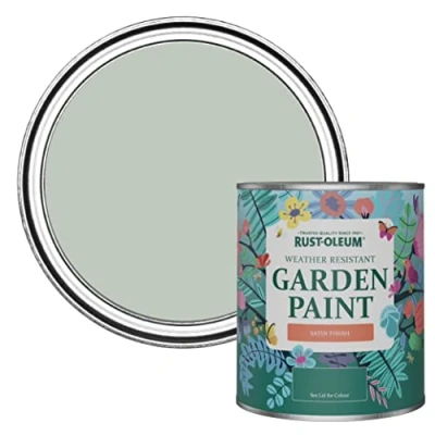 Image of Rust Oleum Green Mould Resistant Garden Paint In Satin Finish Chalk 750ml