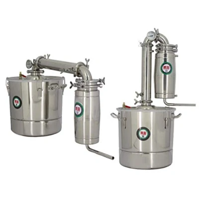 Image of hzexun Home Brew Kits,Alcohol Distiller Moonshine Still Alembic Spirits Wine Vodka Whisky Kit and Accessories