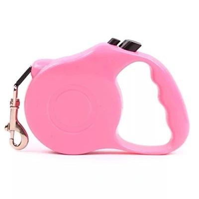 Image of EXTENDING DOG LEAD RETRACTABLE DOG/PUPPY/CAT AUTO RETRACT LEAD/LEASH 3 M LONG 20 KG (PINK)