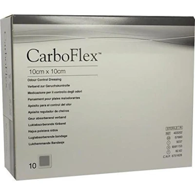 Image of CarboFlex Odour Control Dressing, 10cm x 10cm, Pack of 10