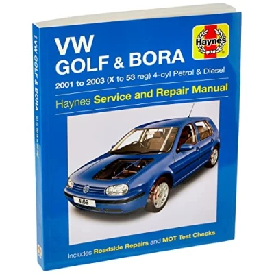Image of VW Golf &amp; Bora 4 cyl Petrol Diesel (01 03) Haynes Repair Manual (Paperback)