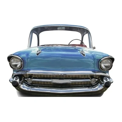 Image of Star Cutouts Cut Out of Car Stand in (Small, Blue),151 x 105 cm