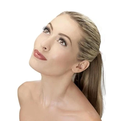 Image of Smiffys Eyelashes, Natural, Lengthen, Black Contains Glue, Fever Eyelashes Fancy Dress, Dress Up Cosmetics &amp; Disguises.