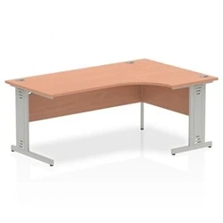 Image of Impulse Cable Managed 1800 Right Hand Crescent Desk Beech Re