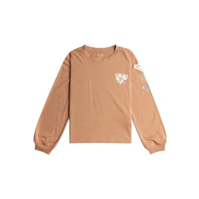 Image of Roxy T Shirt LET Somebody GO Youth Brown 8/S