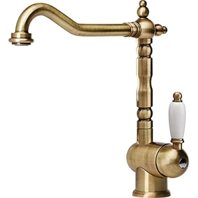 Image of Franke High Pressure Kitchen tap with Fixed spout England Old Gold 115.0028.205