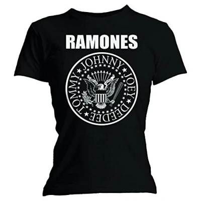 Image of Official Skinny T Shirt RAMONES Classic SEAL LOGO S 8