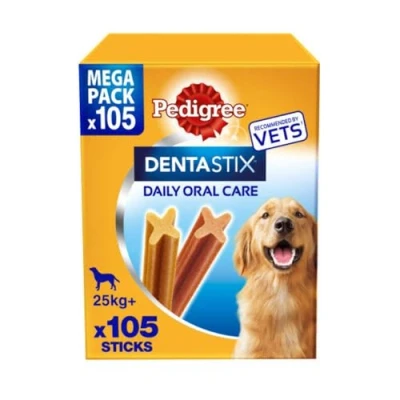 Image of Pedigree DentaStix Daily Dental Chews Large Dog 105 Sticks