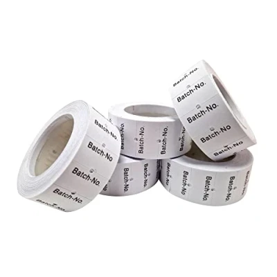 Image of Swift 22 x 12 mm Price Gun Labels CT1 Batch Number 5 Rolls 2,500 Stickers Pricemarking Tags Fits Many Pricing Labellers