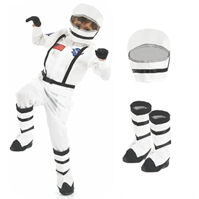 Image of Fun Shack World Book Day Costumes Boys, Astronaut Costume Kids, Space Spaceman Costume, Kids Rocket Small