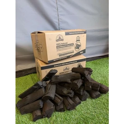 Image of BBQ Hardwood Lump Charcoal Premium Restaurant Grade 10kg box High Carbon Heat No fillers or Chemicals XL Logs Eco friendly sustainable