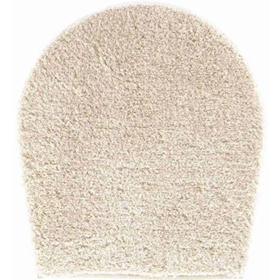 Image of Grund Bath Mat 27 mm, Ultra Soft and Absorbent, Anti Slip, 5 Years Warranty, MELANGE, Toilet Seat Cover 47x50 cm, Champagne