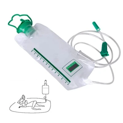 Image of Enema Bag Kit, Home Colonic Irrigation kit Bag, for Colon Cleansing, Coffee Flushing Reusable with drip Pot (1.2 L)