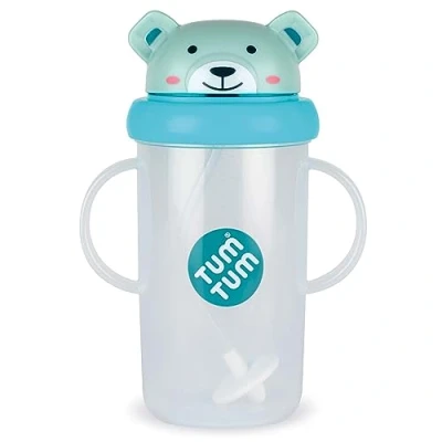 Image of TUM Tippy Up Free Flow Sippy Cup (No Valve), for Toddlers, BPA (Boris Bear 300ml)
