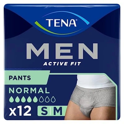 Image of Tena Men Active Fit Normal (Small/Medium) Pants 12 Pieces