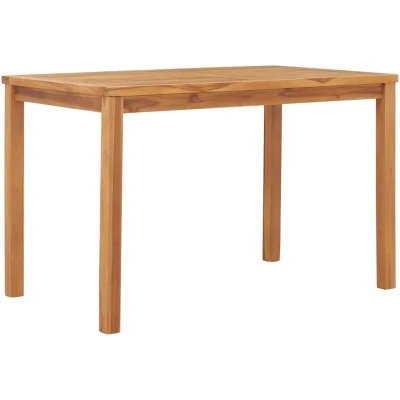 Image of vidaXL Garden Dining Table 120x70x77 cm Solid Teak Wood