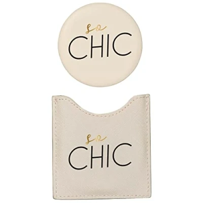 Image of Draeger So Chic Round Pocket Mirror to Take Anywhere, Any Occasion Dimensions 8.5 cm x 8