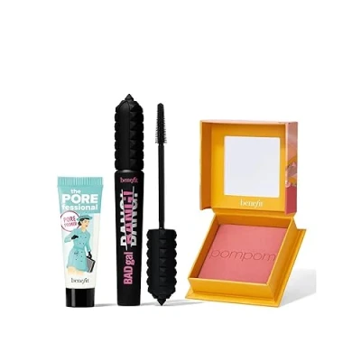 Image of Benefit BADgal Season Make up Set Full size mascara &amp; blush plus mini POREfessional primer (Collection worth £67)