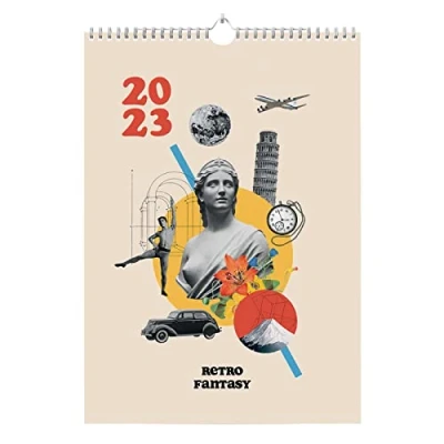 Image of Kokonote Fantasy A3 Wall Calendar 2023 FSC® 11.7 x 16.5 inches 29.7 42 cm 12 Month Planner Family
