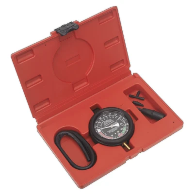 Image of Sealey Vacuum &amp; Fuel Pump Pressure Test Gauge Set