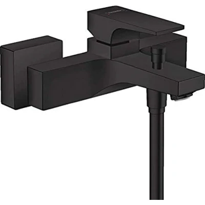 Image of hansgrohe Metropol Surface Mounted Single Lever Bath Mixer Tap Matt Black