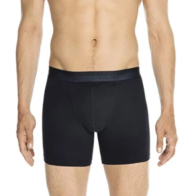Image of HOM, Mens, HO1 Long Boxer Briefs, Navy Blue, M